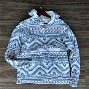 Patterned Pullover Hoodie